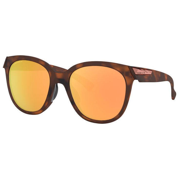 Oakley Lunettes de soleil Low Key Matte Brown Tortoise Prizm Rose Gold Polarized Présentation