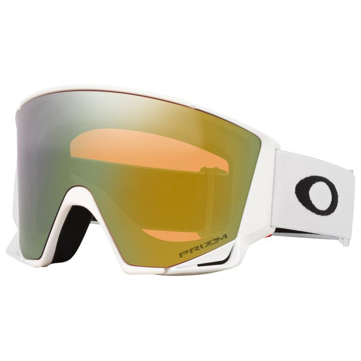 Oakley Masque de Ski Flow Scape L Matte White Prizm Sage Gold Iridium + Prizm Iced Iridium Présentation