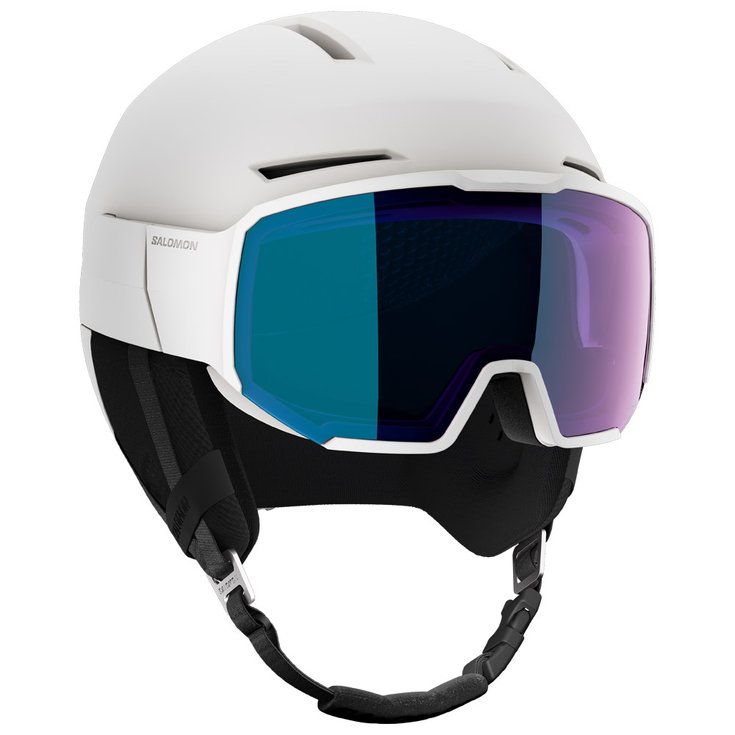 Salomon Casque visière Osmo Pro White Sigma Photo Sky Blue Présentation