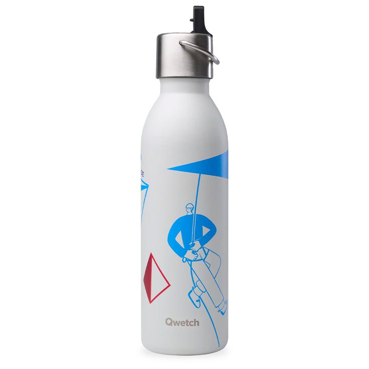 Qwetch Gourde Active Sport 600 ml FFME Escalade Gris Présentation