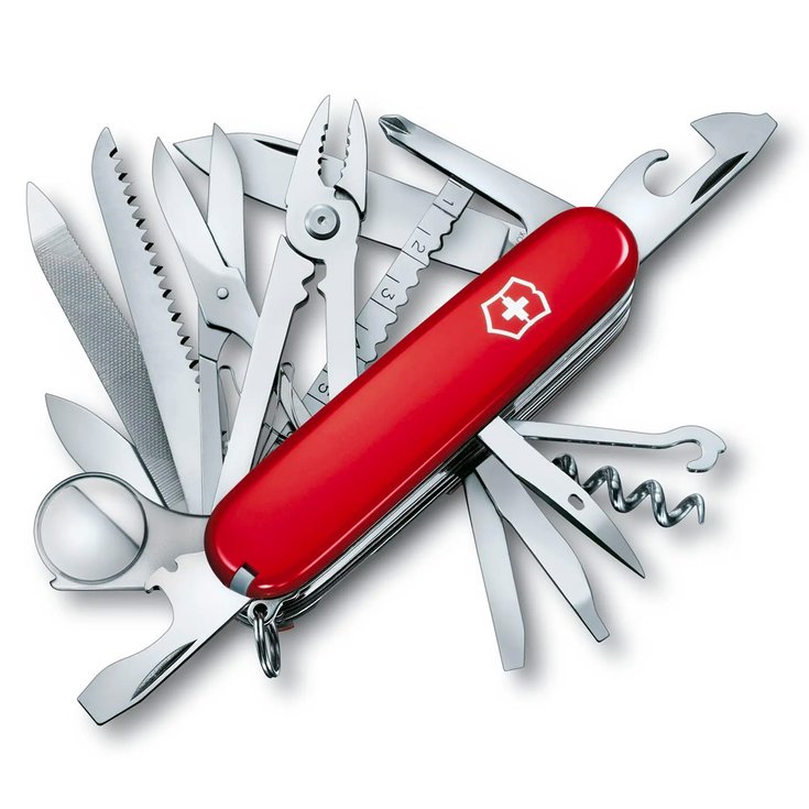 Victorinox Couteaux (couverts) Swisschamp Translucide Red Présentation