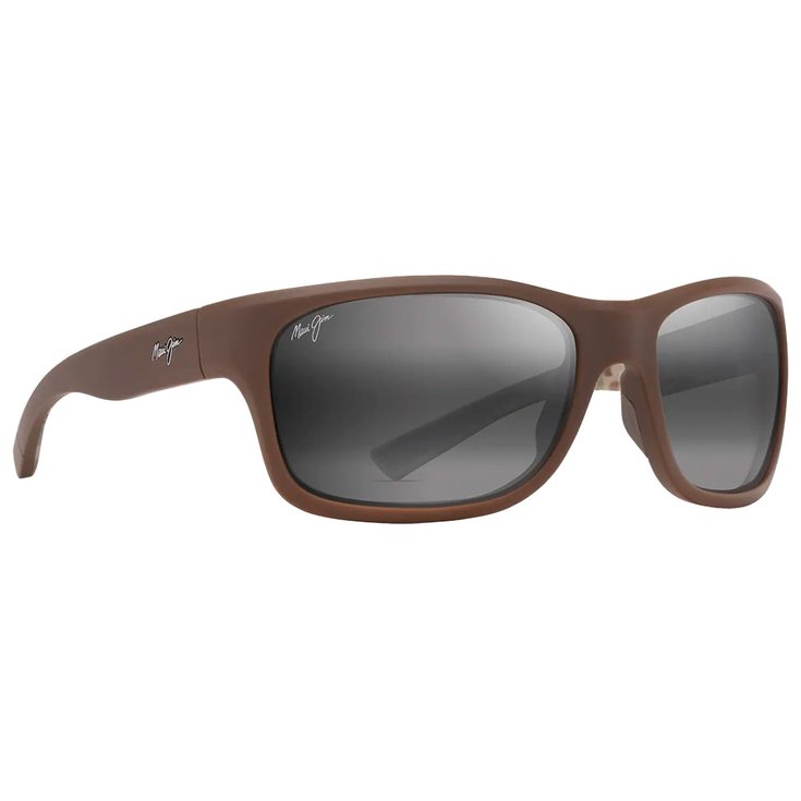 Maui Jim Lunettes de soleil Ano Nui Matte Brown Neutral Grey Mineral Superthin Présentation