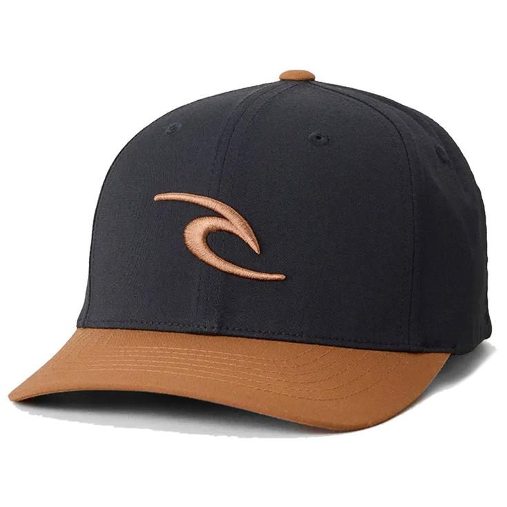 Rip Curl Casquettes Tepan 2.0 Flexfit Cap Black Tan Présentation
