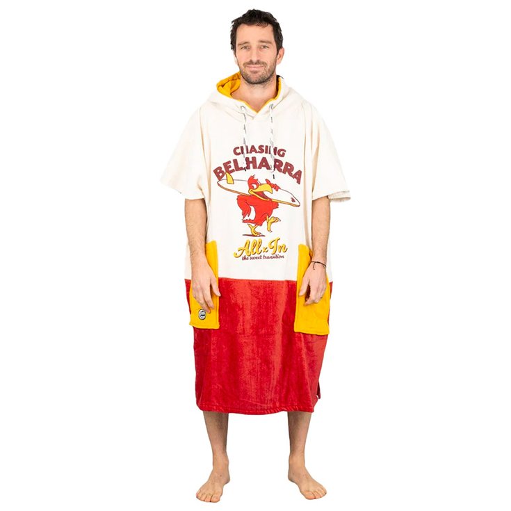 All-In Poncho Surf V-Poncho Men Beach Crew Chasing Belharra Présentation