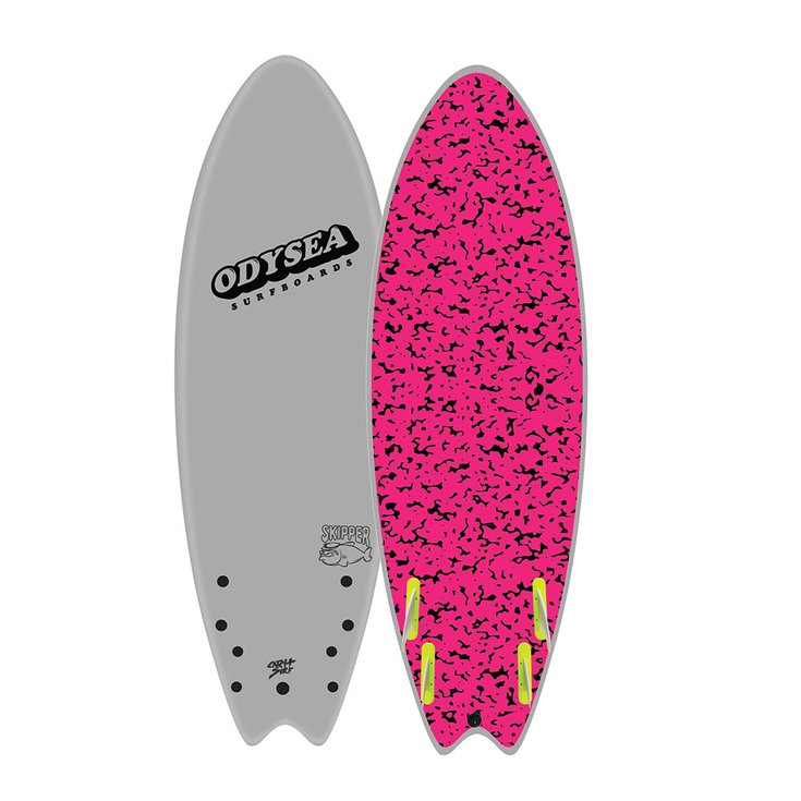Catch Surf Board de Surf Odysea Skipper - Quad Cool Grey Présentation