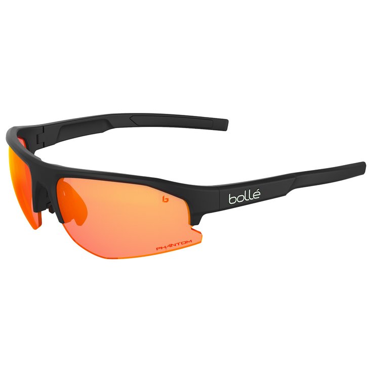 Bollé Lunettes de soleil Bolt 2.0 Black Matte Phantom Brown Red Présentation