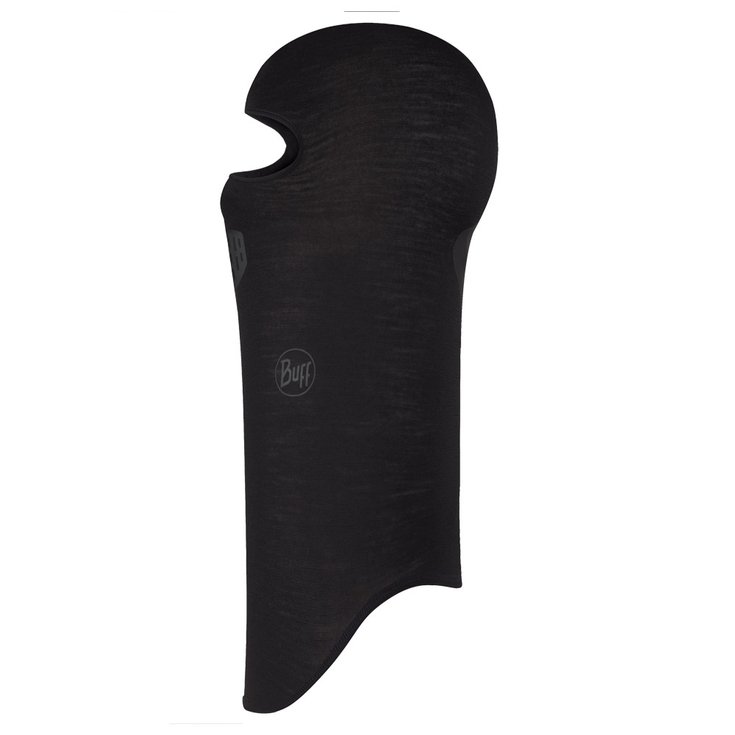 Buff Cagoule Merino Lightweight Balaclava Solid Black Présentation