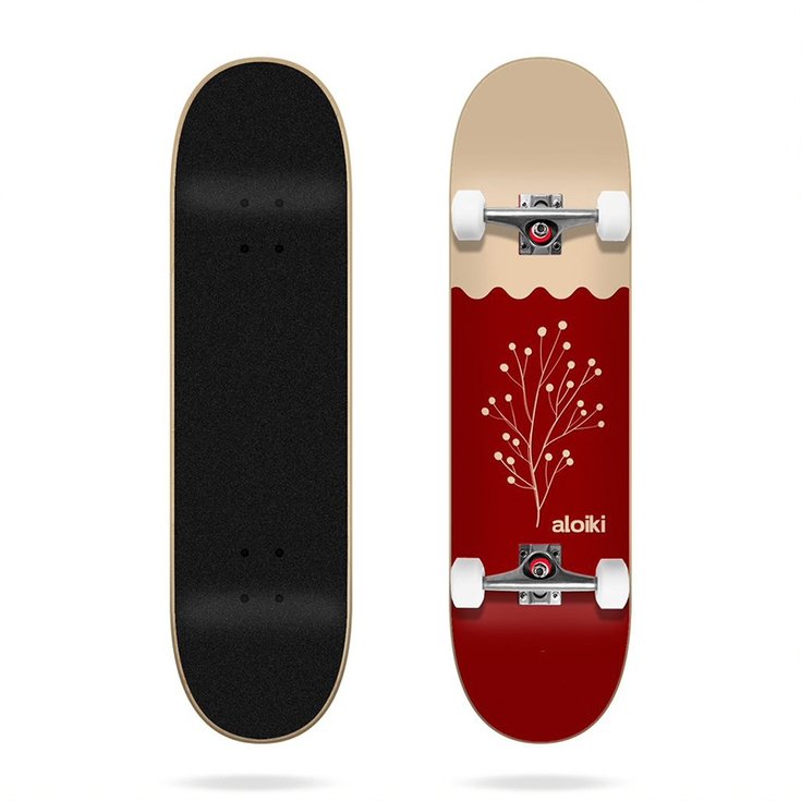 Aloiki Skate Skateboard Aloiki Red Leaf - 7.75'' - Sans Profil