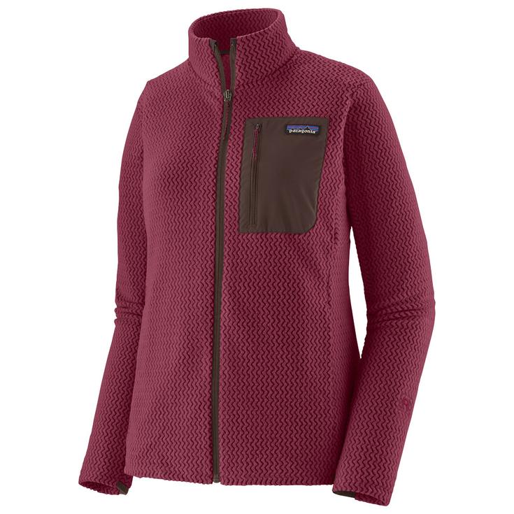 Patagonia Polaire W's R1 Air Jacket Berry Fig Présentation