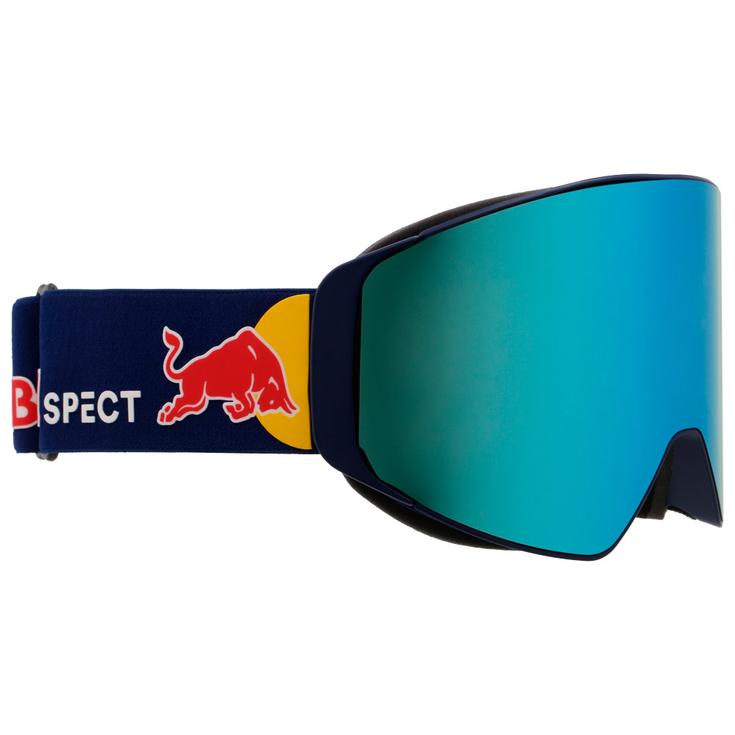 Red Bull Spect Masque de Ski Jamm Matt Blue I-Boost Smoke Blue Mirror + Light Pink Présentation