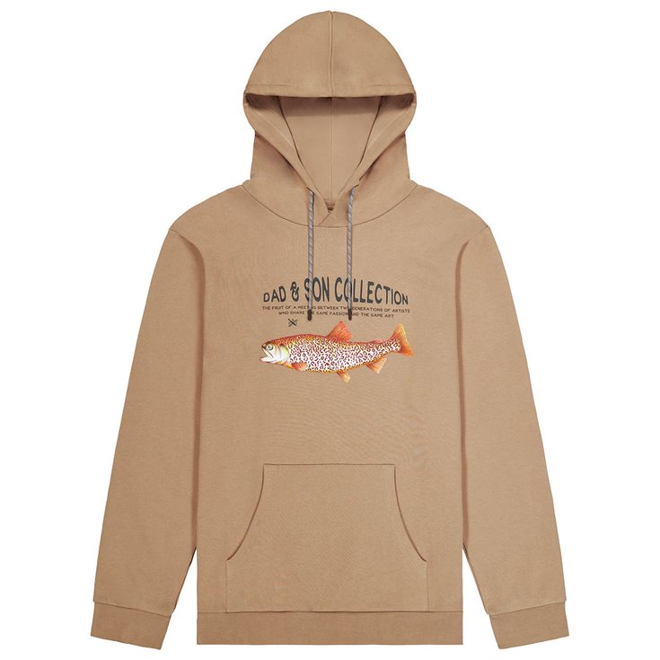 Picture Sweat Dad & Son Panther Hoodie Dark Stone Présentation