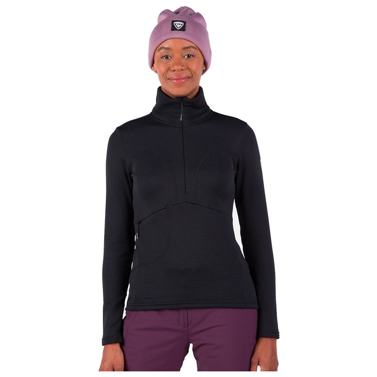 Rossignol Polaire W Blackside Fleece Half Zip Black Présentation