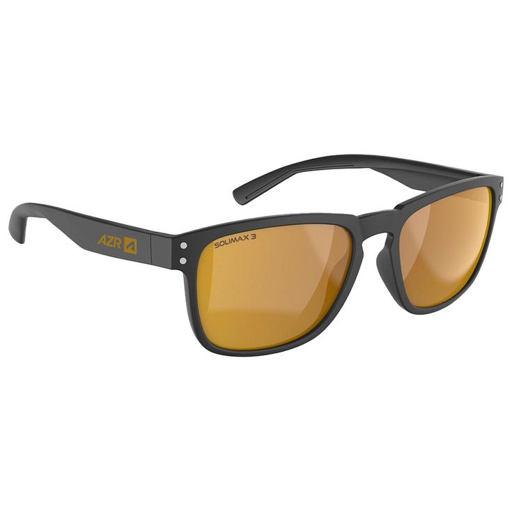 AZR Lunettes de soleil Joker Noire Mate Multicouche Or Présentation