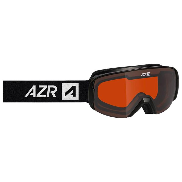 AZR Masque de Ski Moon Ad Noir Mat Orange Présentation