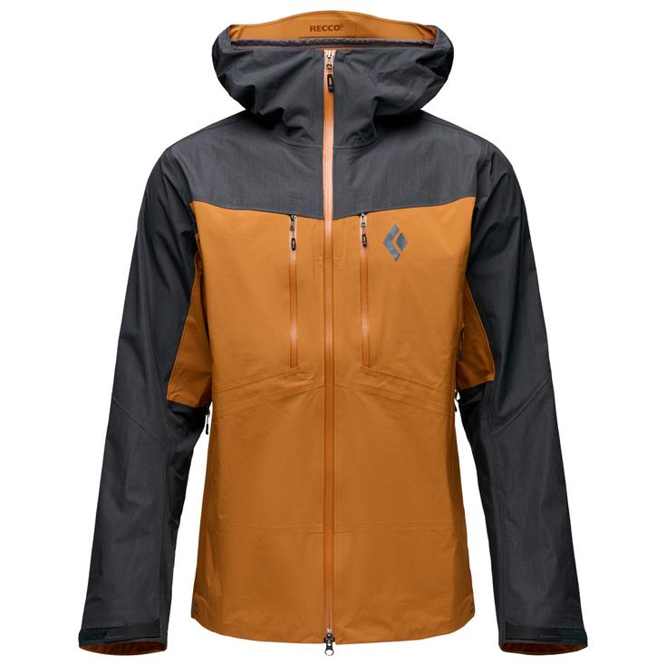 Black Diamond Veste d’alpinisme Mission Alpine Shell Black Rye Présentation