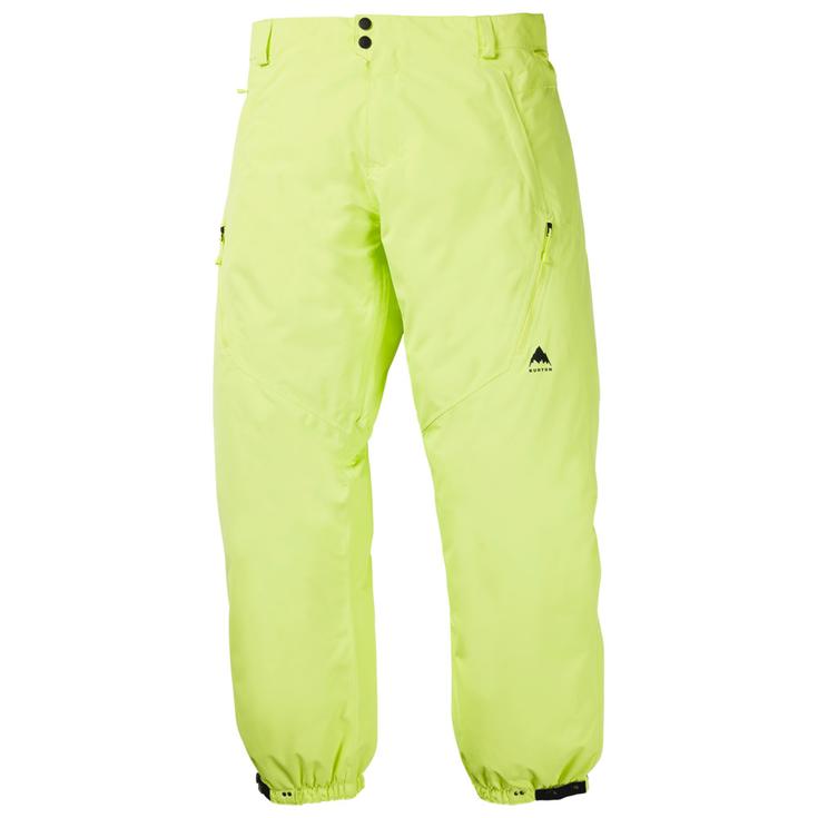 Burton Pantalon Ski Reserve 2L Relaxed Pants Glow Yellow Green Présentation