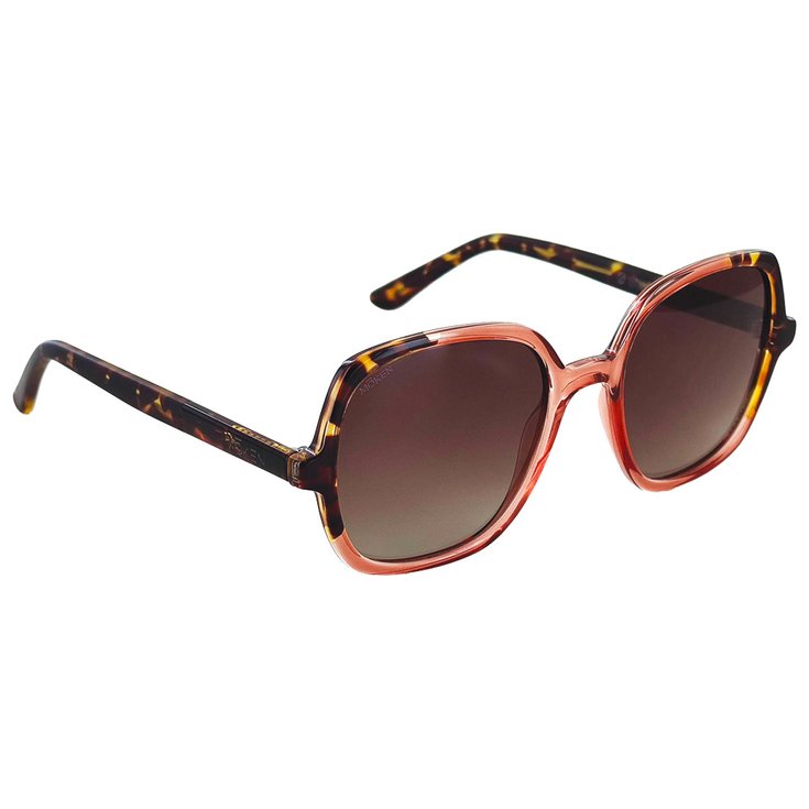 Moken Vision Lunettes de soleil Monique Pink Tortoise Gradient Lens Polarized Présentation
