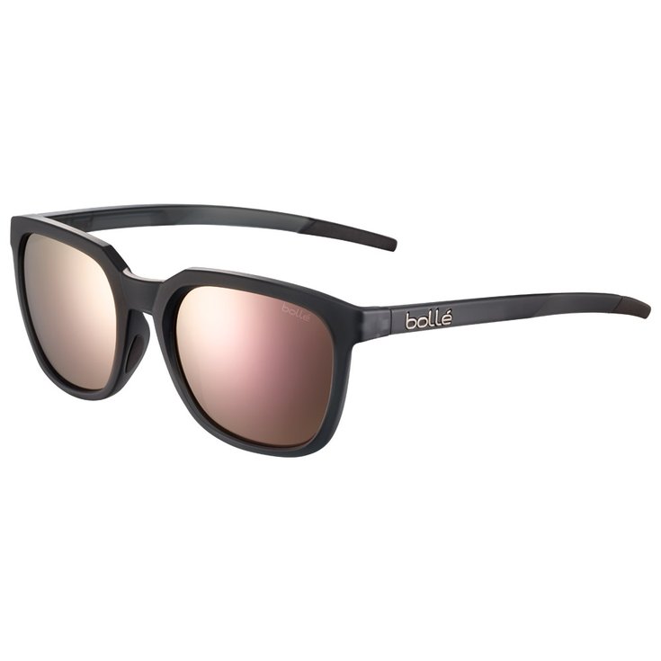 Bollé Lunettes de soleil Talent Black Crystal Matte Brown Pink Polarized Présentation