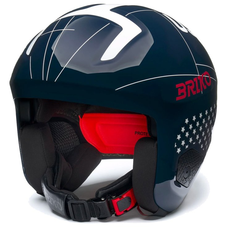 Briko Casque Vulcano 2.0 USA Shiny Blue White Cardinal Red Présentation