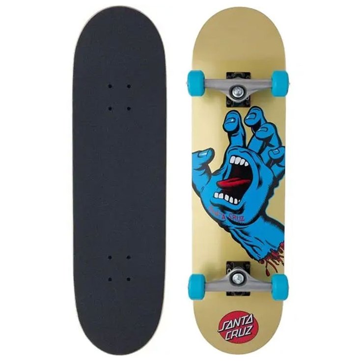 Santa Cruz Skate Planche de Skateboard Santa Cruz Screaming Hand Large - 8.25" - Sans Derrière