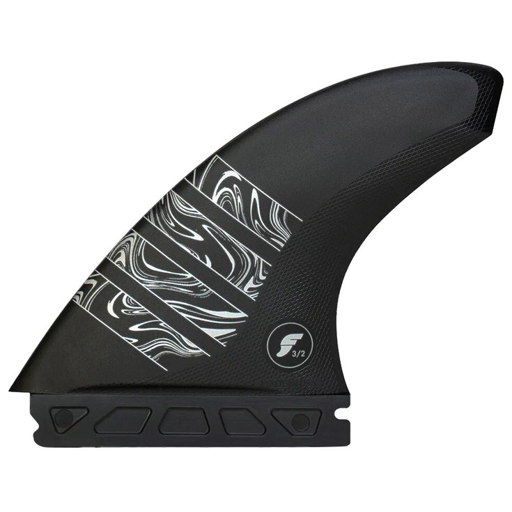 Futures Fins Ailerons Surf Vector Alpha Series Carbon Carbon/Silver Présentation