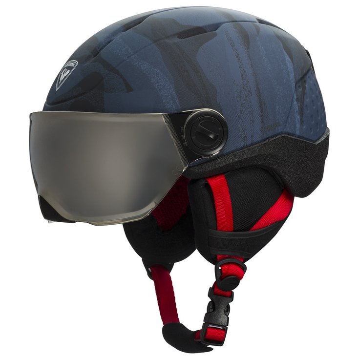 Rossignol Casque visière Whoopee Visor Impacts Dark Blue Présentation
