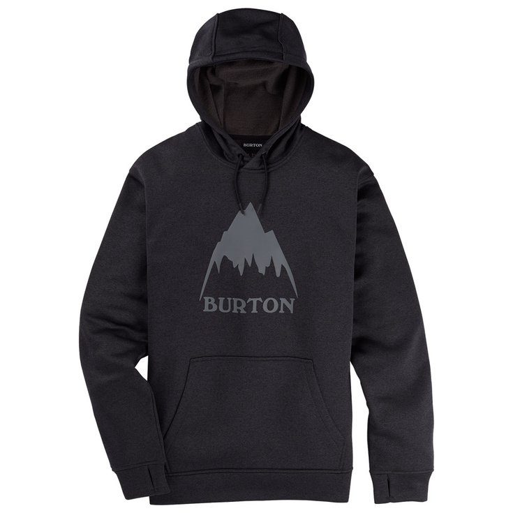 Burton Sweat Oak Pullover Hoodie Black Heather Présentation