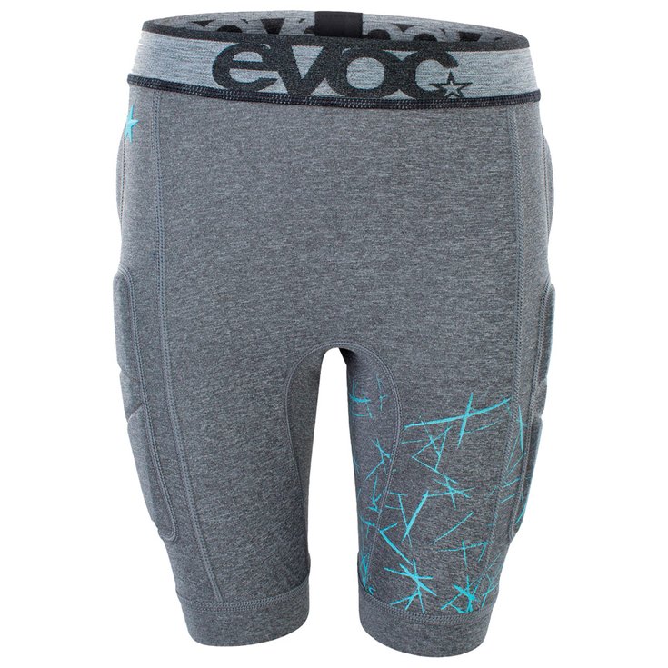 Evoc Protection short Crash Pants Kids Carbon Grey Présentation