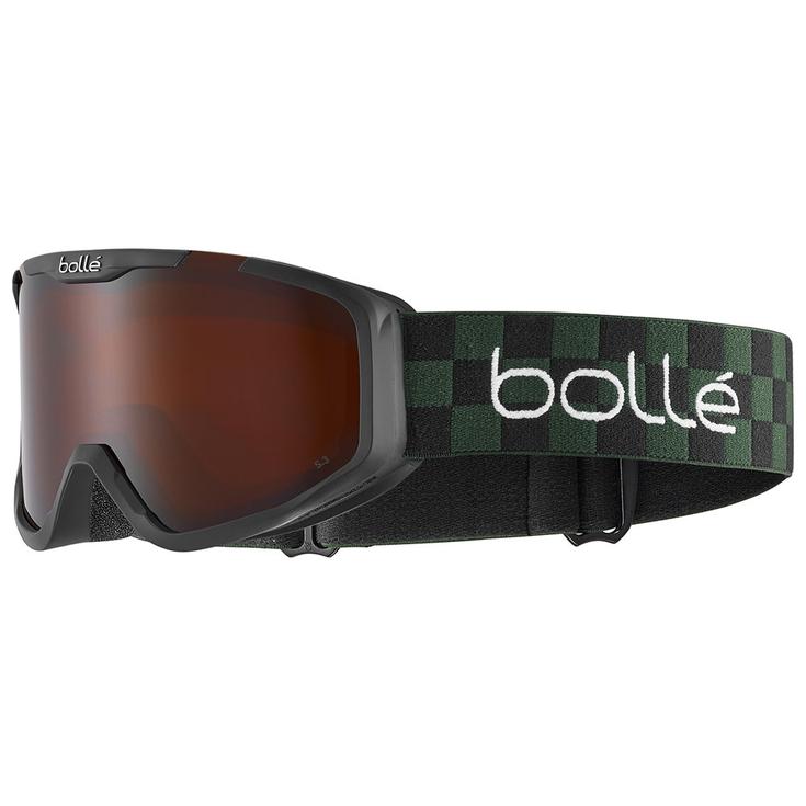 Bollé Masque de Ski Rocket Green Checkerboard Matte Rosy Bronze Présentation