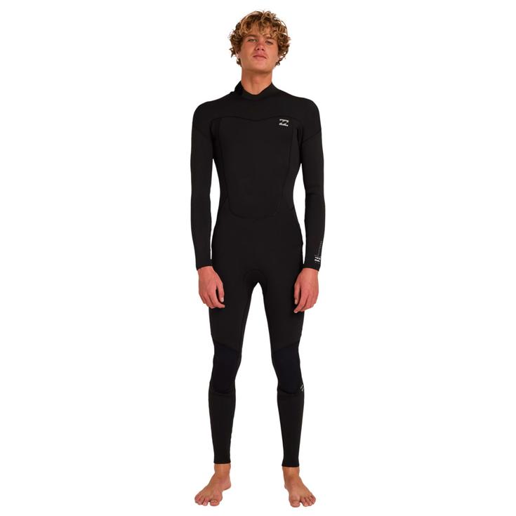 Billabong Combinaison Surf 4/3 Absolute Core Back Zip Black Présentation
