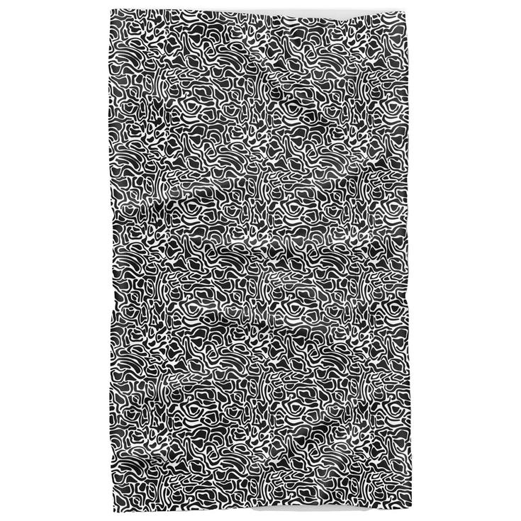 Curlynak Tour de cou Gratté Inside Neckwear Black Topo Présentation
