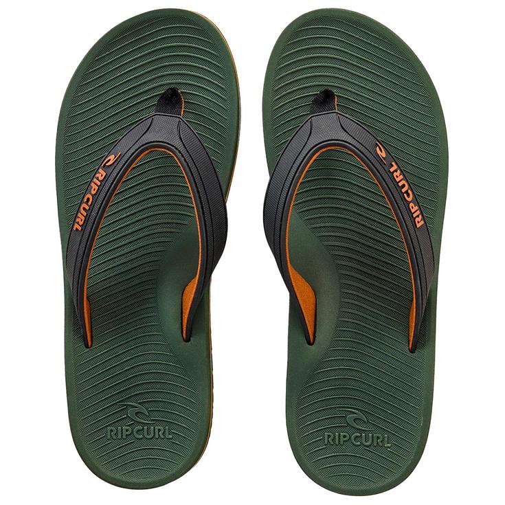 Rip Curl Tongs Tunnels Bloom Open Olive Présentation