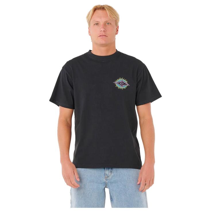 Rip Curl Tee-shirt Raw Burst Tee Shirt Black Présentation