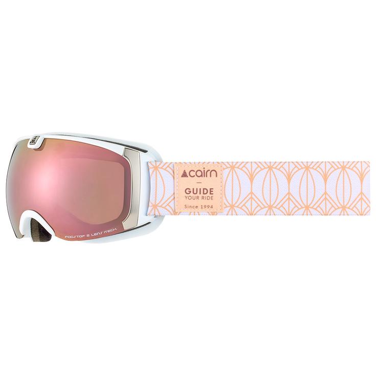 Cairn Masque de Ski Pearl Mat White Peach Présentation