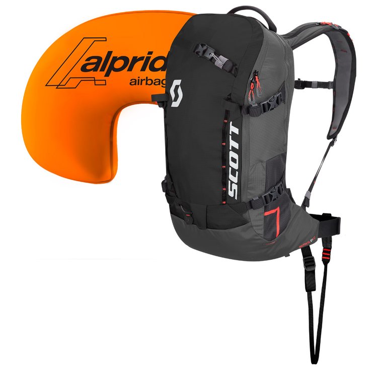 Scott Sac airbag Patrol E1 22L Kit Pack Black Grey Présentation