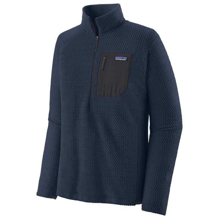 Patagonia Polaire R1 Air Zip Neck New Navy Présentation
