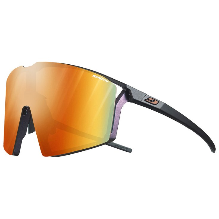 Julbo Lunettes de soleil Edge Irisé Noir Reactiv 1-3 Light Amplifier Présentation