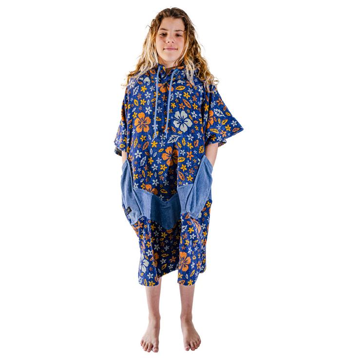 All-In Poncho Surf Junior Crew Ponchos Flore Blue Présentation