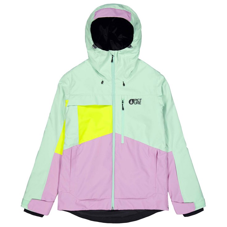 Picture Blouson Ski Seen Silt Green Acid Lime Présentation
