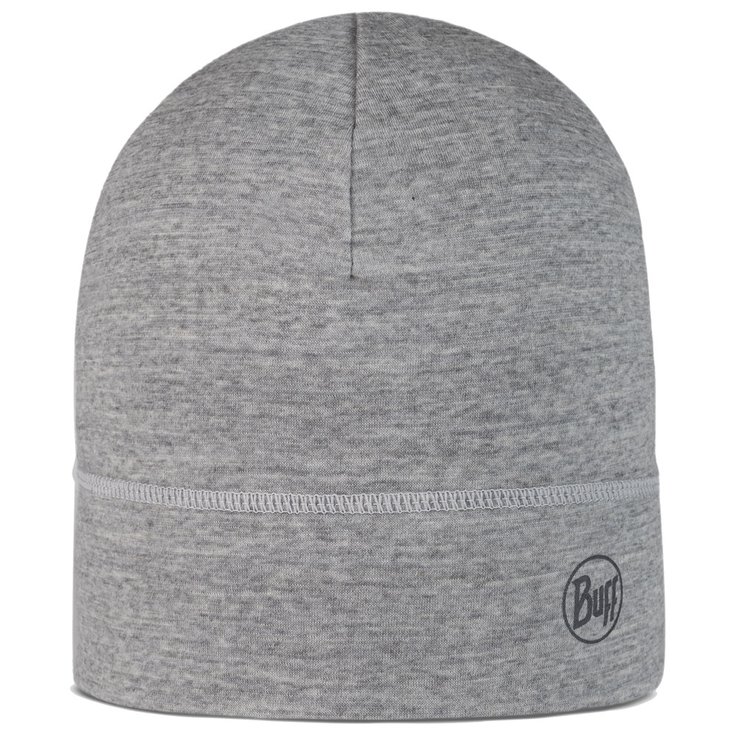 Buff Bonnet Merino Lightweight Beanie Solid Light Grey Présentation