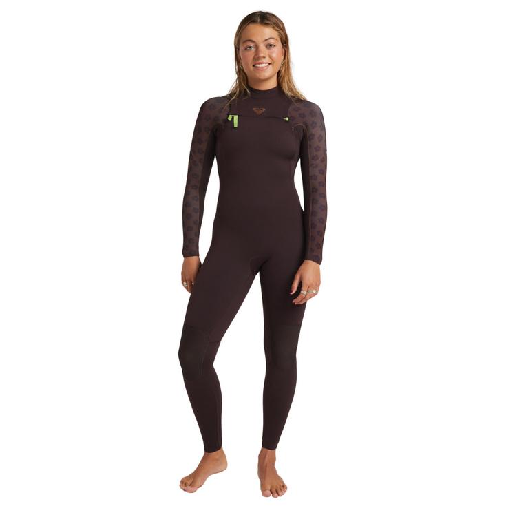 Roxy Combinaison Intégrale Elite 3/2 Front Zip Coconut Shell Présentation