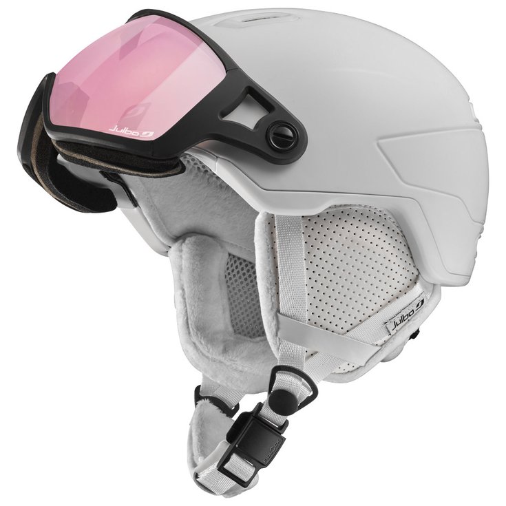 Julbo Casque visière Globe Blanc Reactiv 1-3 High Contrast Présentation