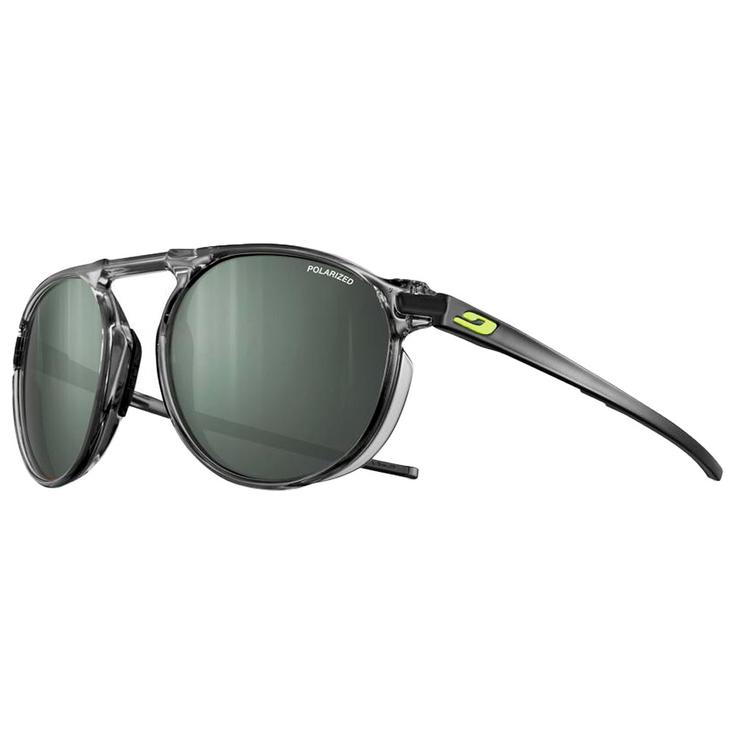 Julbo Lunettes de soleil Meta Translucide Brillant Gris Jaune Spectron 3 Polarized Présentation