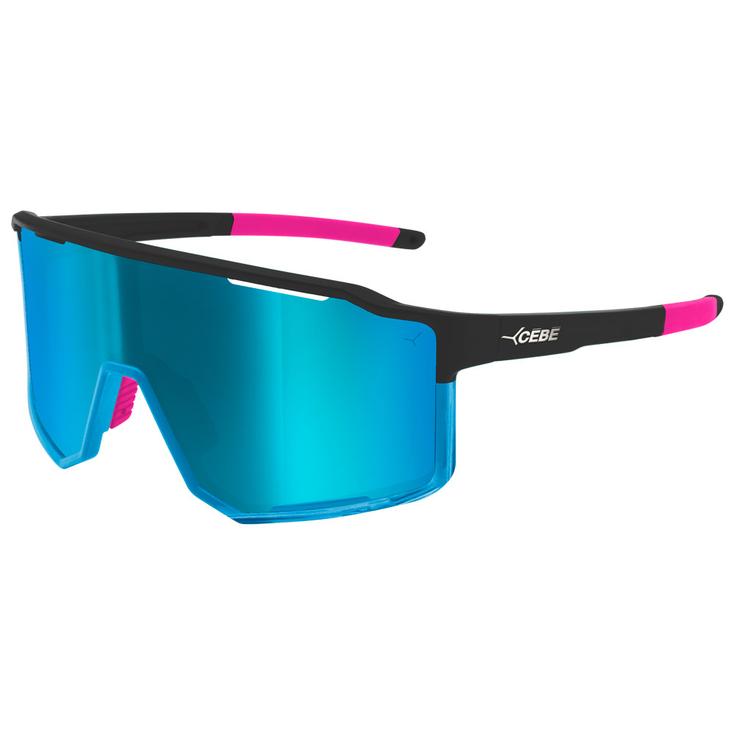 Cebe Lunettes de soleil Outflow 2 Matt Translucent Blue Black Pink Grey Blue Revo Présentation