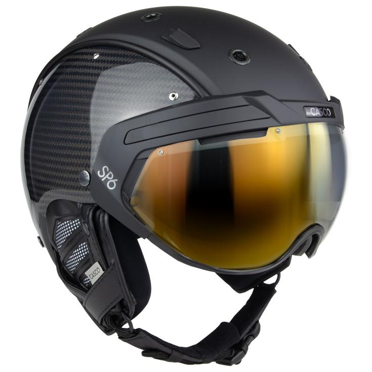 Casco Casque visière Sp-6 Split Carbon Black Présentation Casco Casque visière Sp-6 Split Carbon Black Présentation