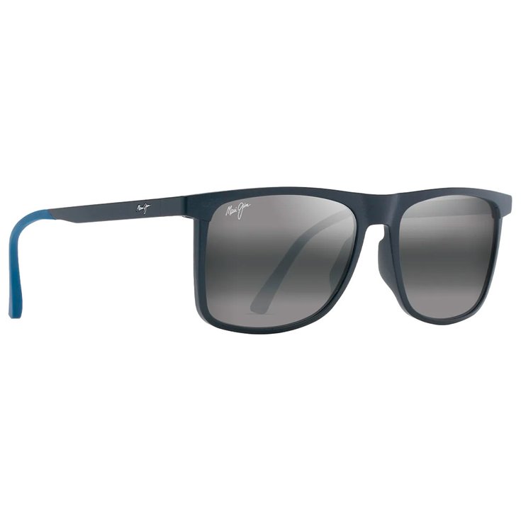 Maui Jim Lunettes de soleil Makamae Bleu Mat Neutral Grey Minéral Superthin Présentation