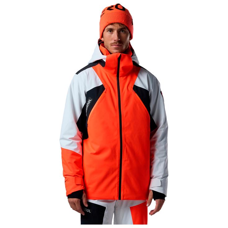 Rossignol Blouson Ski Hero 4 Way Stretch Insulated Neon Red Présentation