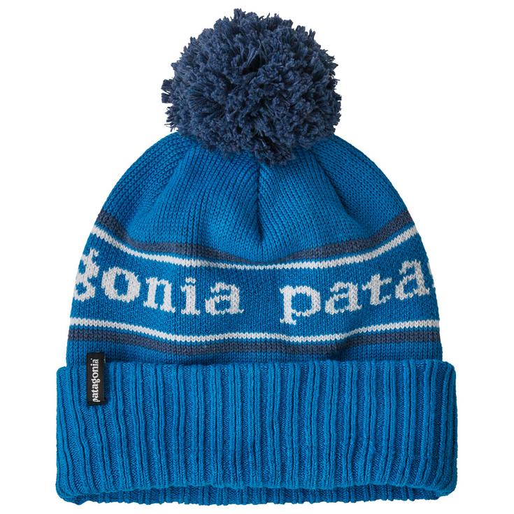 Patagonia Bonnet Kid's Powder Town Beanie Partk Stripe Endless Blue Présentation