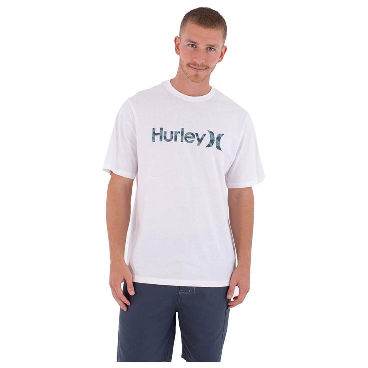 Hurley Tee-shirt Short Sleeve Printing Press Money White Présentation