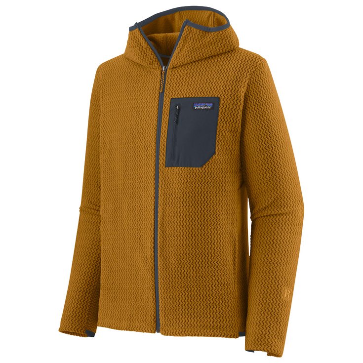 Patagonia Polaire M's R1 Air Full-Zip Hoody Raptor Brown Présentation